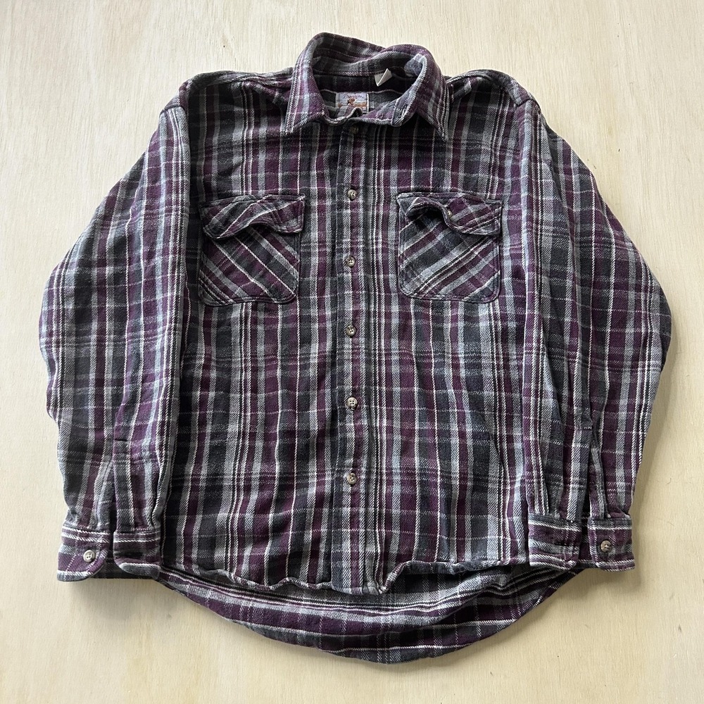 Vintage Prentiss Shirt Mens LT Big & Tall Plaid Flannel Long Sleeve Button Up